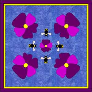 That pansy that kept me awake applique quilt