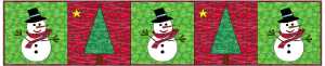 snowman table runner 12.5 x 60.5 inches
